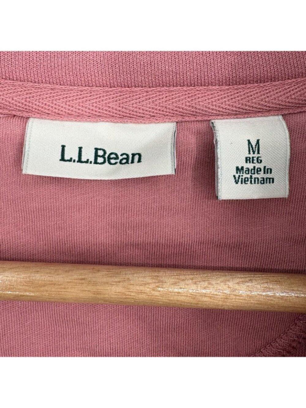 L.L. Bean Women Quilted Quarter-Zip Pullover M Pink Fleece Lined Outdoor Camping - Picture 6 of 12